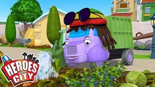 heroes of the city the gardener cartoons for kids vehicles for kids car cartoons