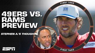 Stephen A. thinks the 49ers have a ‘HUGE OPPORTUNITY’ vs. the Rams 👀 l First Take Nfl