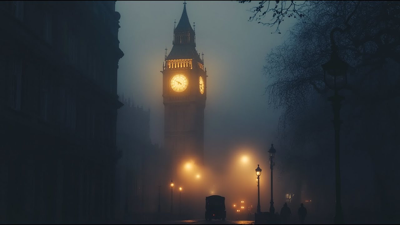 𝐓𝐡𝐫𝐨𝐮𝐠𝐡 𝐭𝐡𝐞 𝐋𝐨𝐧𝐝𝐨𝐧 𝐅𝐨𝐠 \\ 𝐌𝐞𝐥𝐚𝐧𝐜𝐡𝐨𝐥𝐢𝐜 𝐕𝐢𝐜𝐭𝐨𝐫𝐢𝐚𝐧 𝐏𝐢𝐚𝐧𝐨 𝐌𝐮𝐬𝐢𝐜