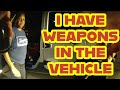 Drunk Driving With A Loaded Weapon And No Headlights DUI Driver Arrested