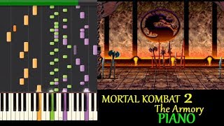 Mortal Kombat 2 - The Armory - Piano Tutorial HD 60fps screenshot 4