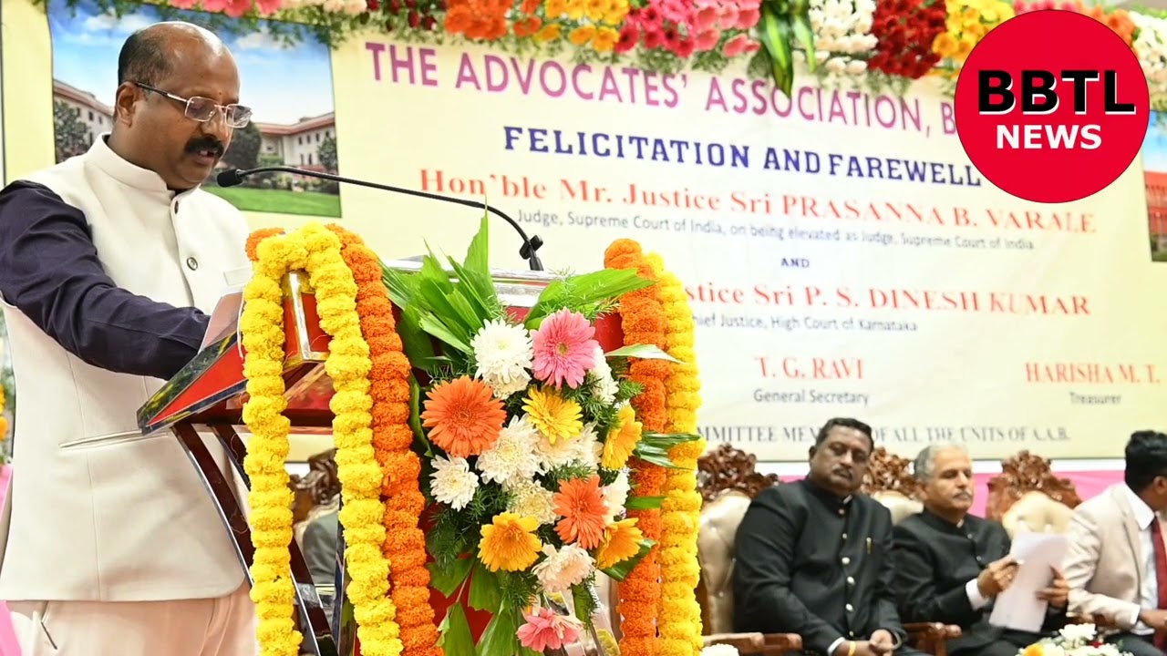 H. L.VISHAL RAGHU Chairman, Karnataka State Bar Council speech at Vidhanssoud.