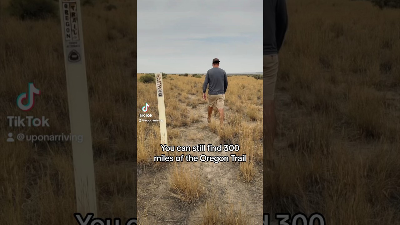 Walking along the Oregon trail in Idaho ￼