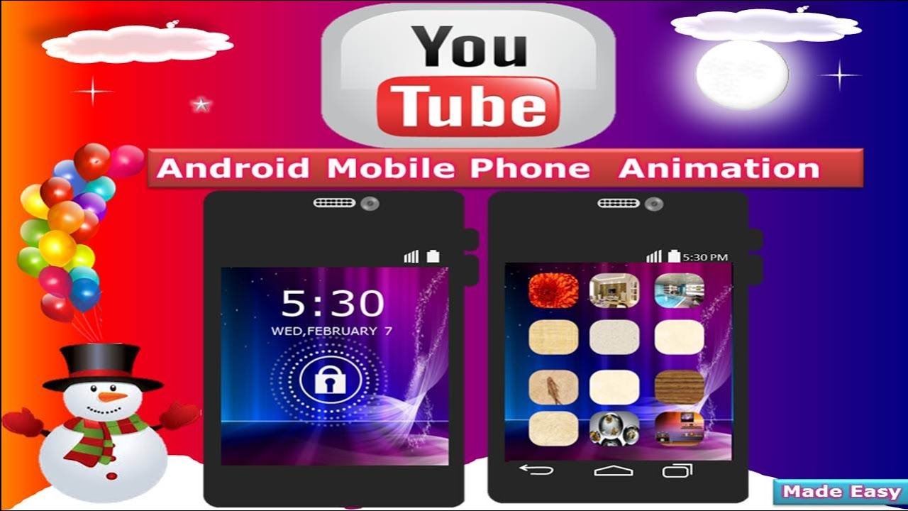How To Make Android Mobile Phone Animation 2018 | Motion Graphics - YouTube