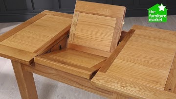 Solid Oak Small Extension Table Seats 4 to 6