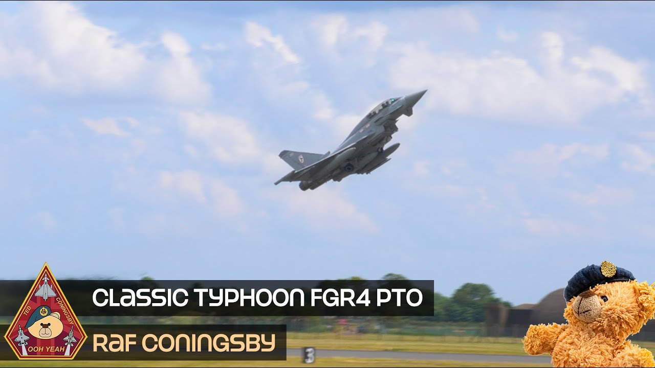 COOL FULL POWER TYPHOON T.3 PERFORMANCE TAKE OFF REHEATS • QRA STATION RAF CONINGSBY