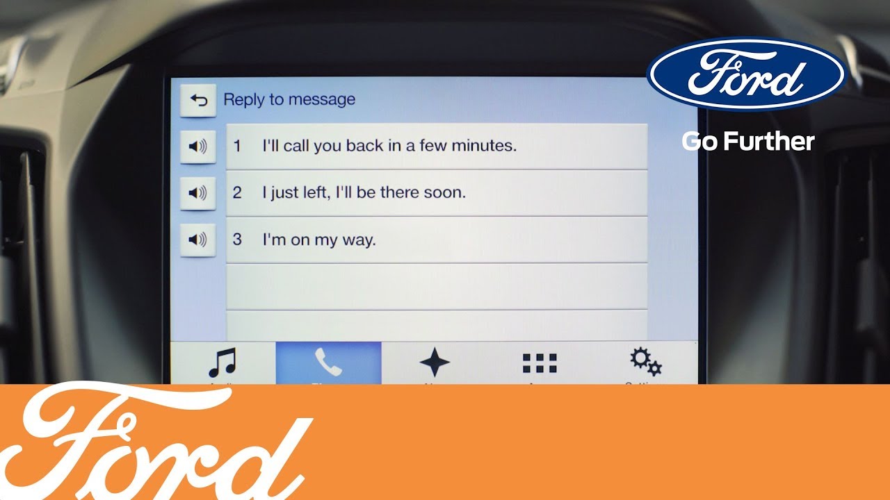 Ford SYNC3 – Текстовые сообщения | Ford Russia