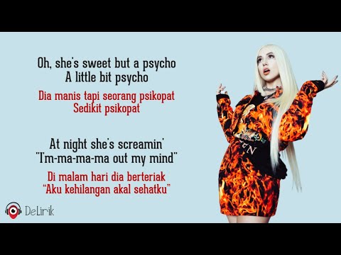 Sweet But Psycho - Ava Max (Lyrics video dan terjemahan)