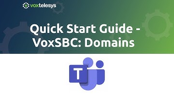Microsoft Teams Quick Start Guide - VoxSBC: Domains
