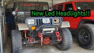 Led Headlight Upgrade For the 1989 Jeep YJ "El Jefe"