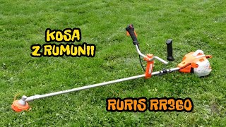 Kosa Ruris RR360, silnik pięknie pracuje.