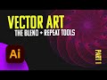 Adobe Illustrator - Blend Tool, Repeat and Polar Grid Tools - Create Vector Art