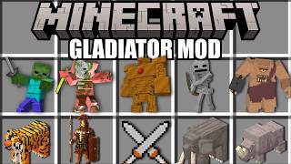 Minecraft GLADIATOR BOSSES, CYCLOPS, TITANS MOD MAP! Bedrock Minecraft Survival Challenge