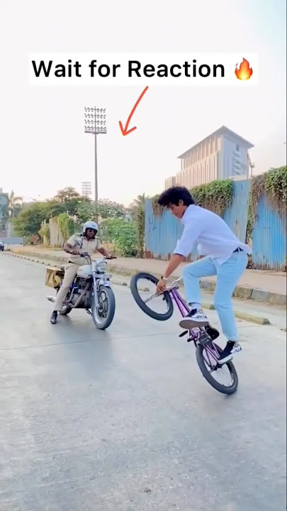 DON,T MISS THE END REACTION 🥵 #rap #shorts #hiphop #stunt #song #bicycle #collection #youtubeshorts
