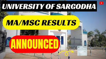 MA MSc Annual 2022 Results Sargodha University - MA MSc Results UOS Date