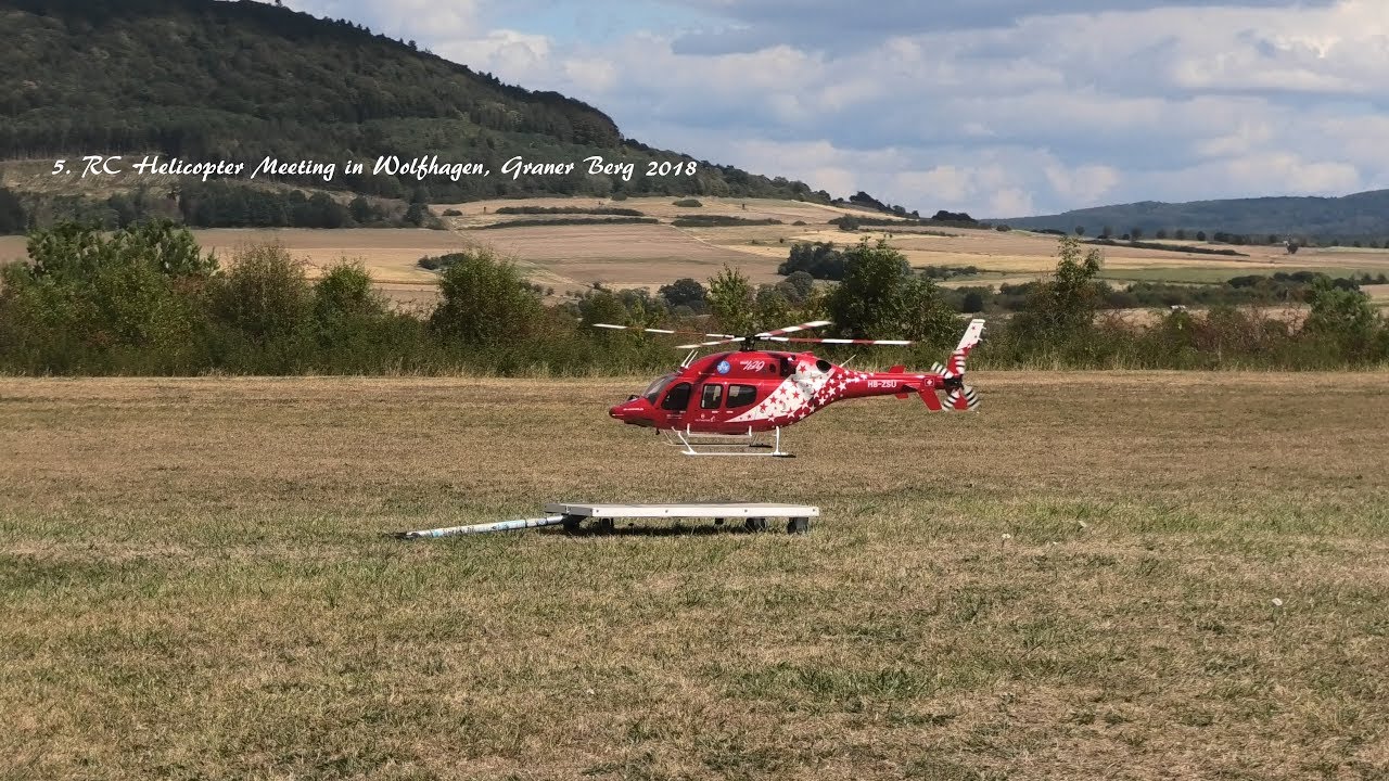 5.  RC Helicopter Meeting in Wolfhagen, Graner Berg am 26. 8. 2018 in 4K, von tubehorst1