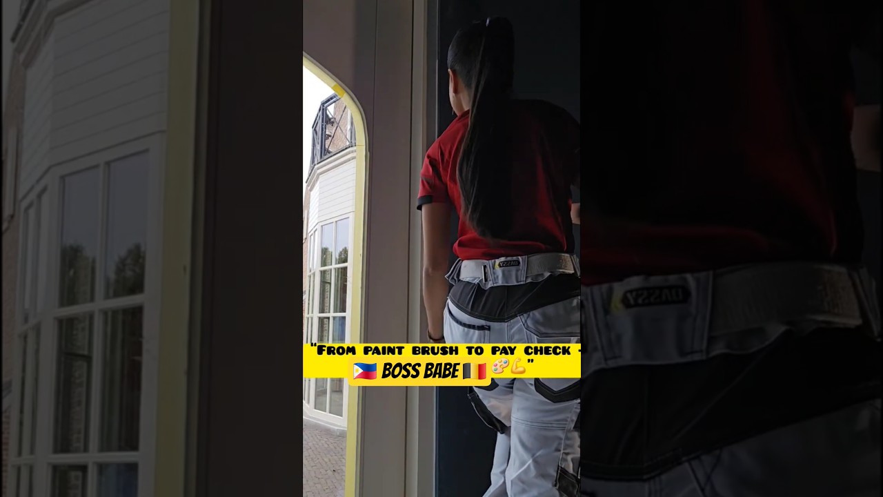 “From OFW to CEO — Filipina Boss Painter in Belgium 🎨💪 