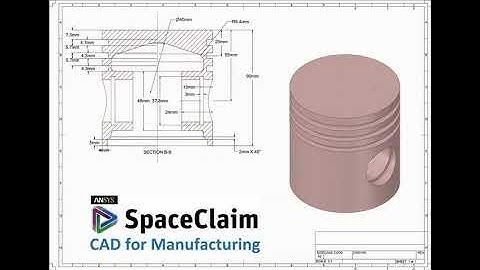 For Beginners 🛠️: Space Claim Ansys Tutorial 📐- piston