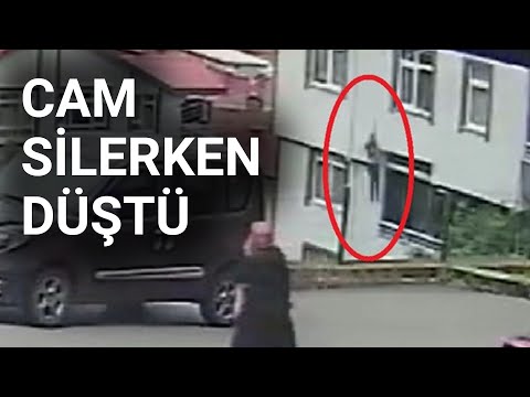 @NTV  Cam silen kadının 5'inci kattan düşme anı kamerada