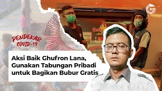 PENDEKAR COVID-19: Bantu Warga Isoman, Ghufron Lana Penjual Bubur di Bandung Bagikan Bubur Gratis