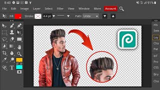 How To Erase Background By Photopea | Photopea mobile editing screenshot 4