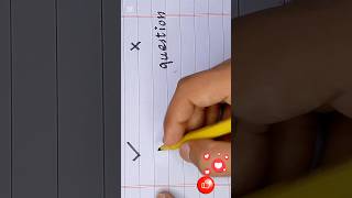 How to write Question ✨🔥#art #calligraphy #artvideo #artwork #artist #english #shorts #shortvideo
