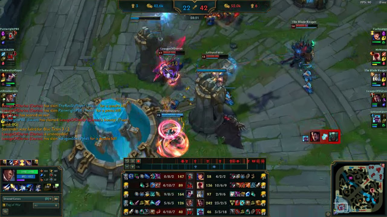 God King Darius Penta Kill