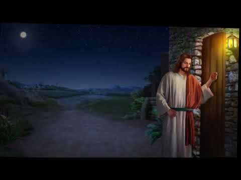 هنذا واقف على الباب واقرع ان سمع احد صوتي وفتح الباب ادخل اليه واتعشى معه وهو معي رؤ 3 20