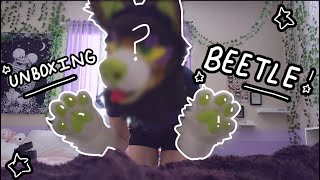 Unboxing Beetle First Fursuit