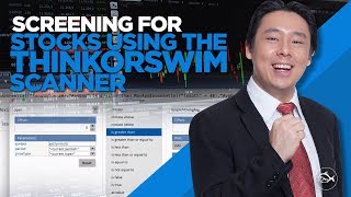 Screening for Stocks using the Thinkorswim Scanner by Adam Khoo