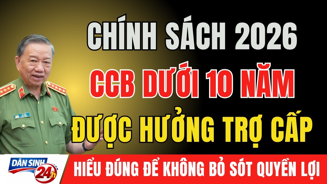 TIN MỚI NĂM 2026: Cựu Chiến Binh Công Tác Dưới 10 Năm CHÍNH THỨC ĐƯỢC HƯỞNG Trợ Cấp Hàng Tháng