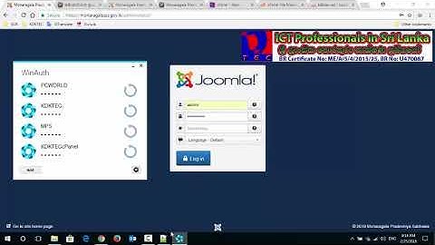 How to login to PS Joomla Website back-end