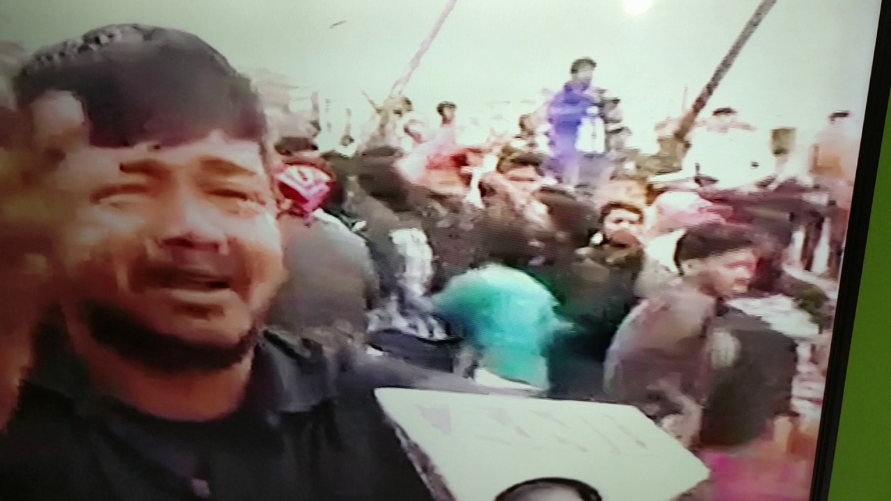 Marina protest student crying for police violence