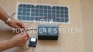 DIY 10W solar power system