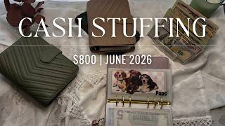 Cash Envelope Stuffing $800! | June 2026