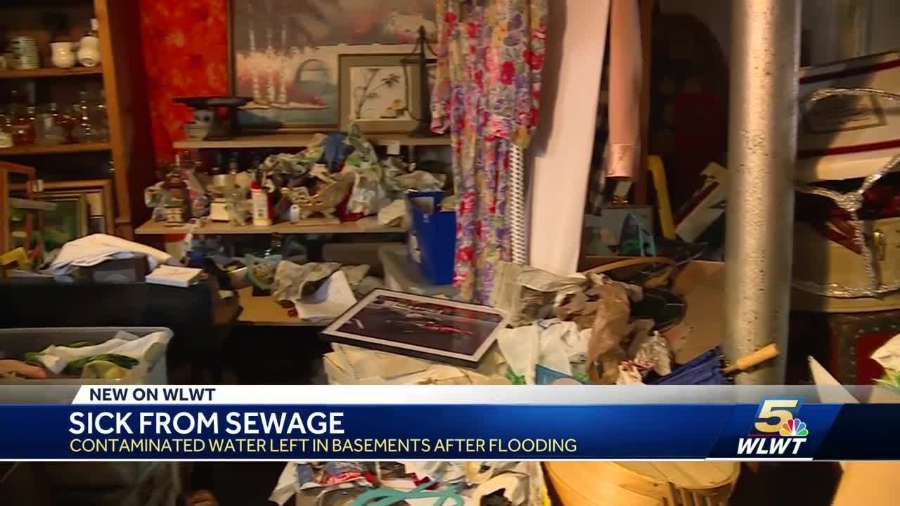 Sick from sewage