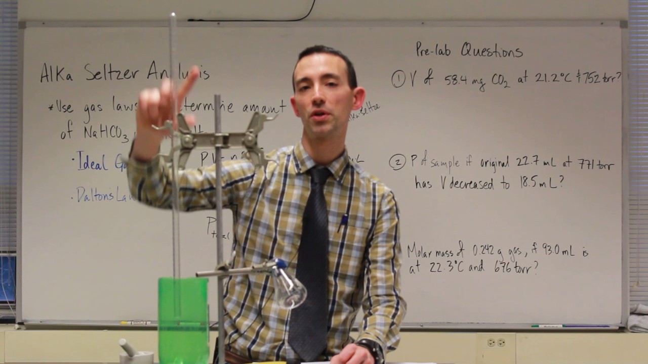 Gas Laws Analysis of an Antacid