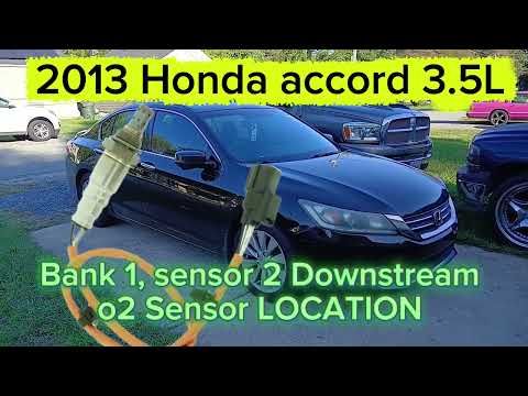 2013-2017 Honda Accord 3.5L  Bank 1, sensor 2, Downstream o2 Sensor LOCATION 