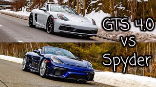 Porsche 718 Spyder vs 718 Boxster GTS 4.0