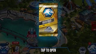 Solid gold pack opening!!! || Jurassic world the game (ep108)