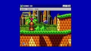 Sonic CD (PC, 1995) (1996 Retail Version) installation + gameplay