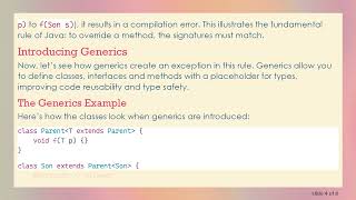 Understanding Why Method Overriding Doesn't Check Method Signature with Generics