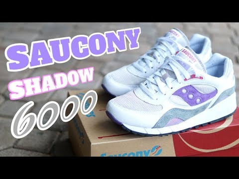 SAUCONY SHADOW 6000 White Purple Grey 