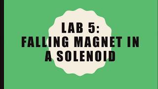 PHYS 2212 Falling Magnet In A Solenoid