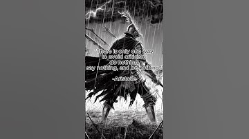 ""There is only one way to avoid criticism: do nothing, say nothing, and be nothing." - Aristotle