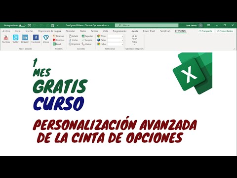 1 MES GRATIS - Curso Personalización Avanzada de la Cinta de Opciones de Excel con Custom UI Editor