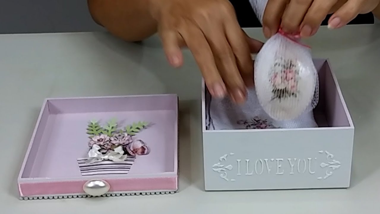 Como fazer Decoupage com Guardanapo no Sabonete