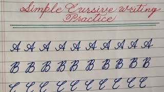 Practice simple English cursive writing|improve handwriting| calligraphy ||