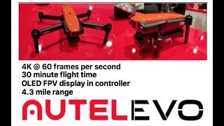 The DJI MAVIC killer - the Autel "EVO" compact folding 4k drone : CES 2018