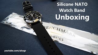 Benchmark Silicone NATO Watch Band | Unboxing & First Impressions | AKOGR